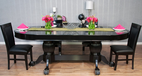 LED Poker Table by Night, Dining Table by Day