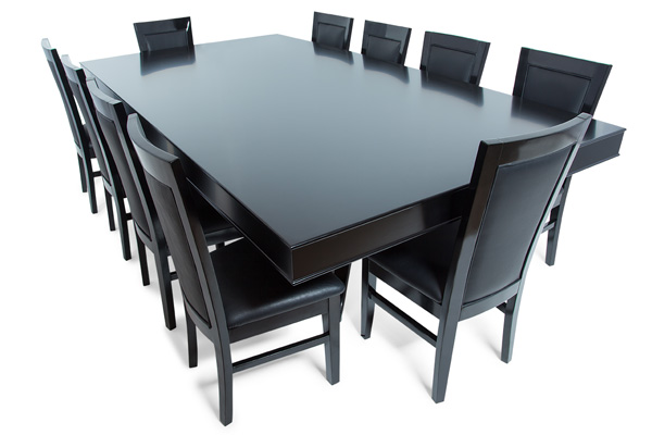 Poker Table by Night. Dining Table by Day